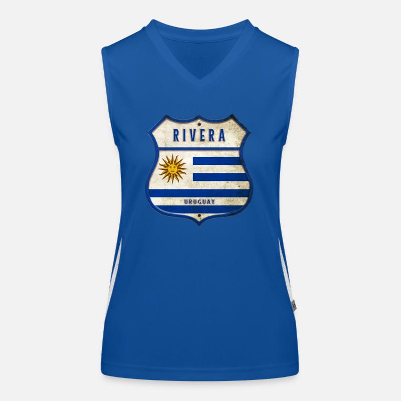 Rivera Uruguay Vintage Design Funktionelles Kontrast-Tank Top für Frauen