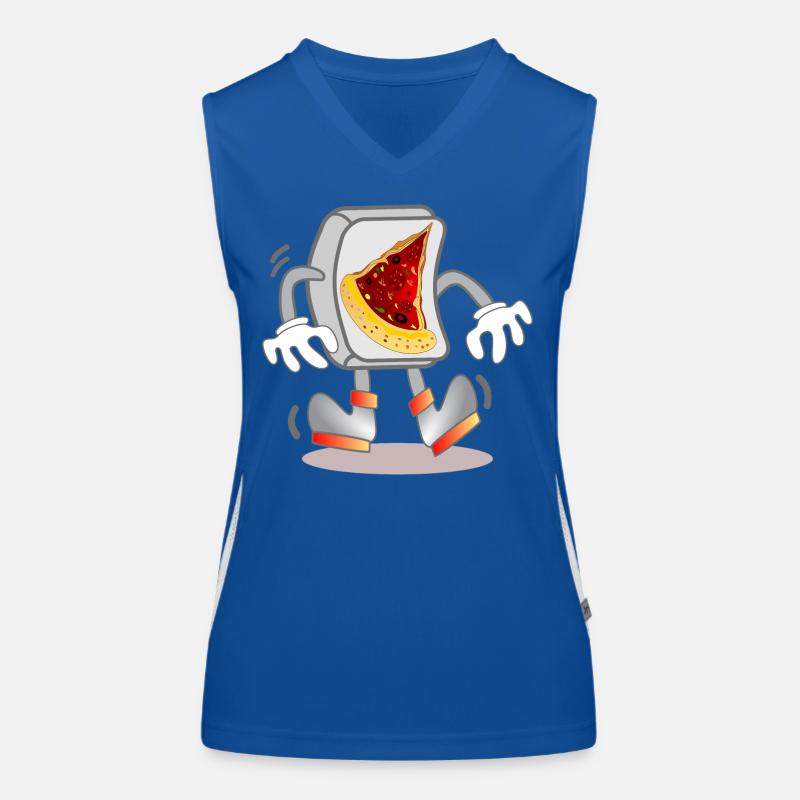 Computer - PIZZA BESTELLUNG Funktionelles Kontrast-Tank Top für Frauen