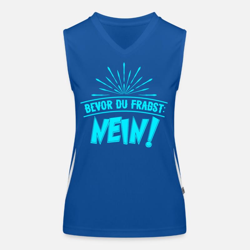 BEVOR DU FRAGST: NEIN! Funktionelles Kontrast-Tank Top für Frauen