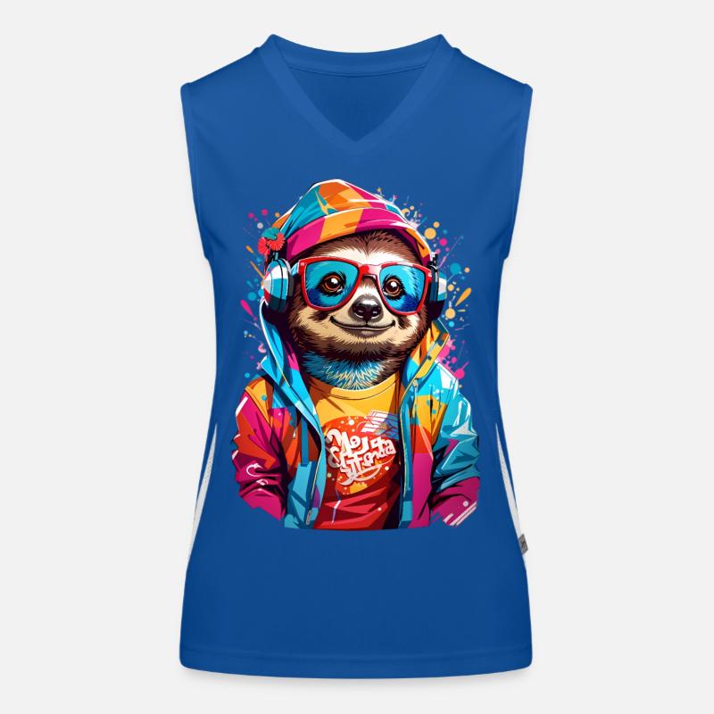 Cool sloth Women's Functional Contrast Tank Top