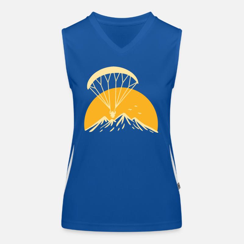 Paramotoring Retro Funktionelles Kontrast-Tank Top für Frauen