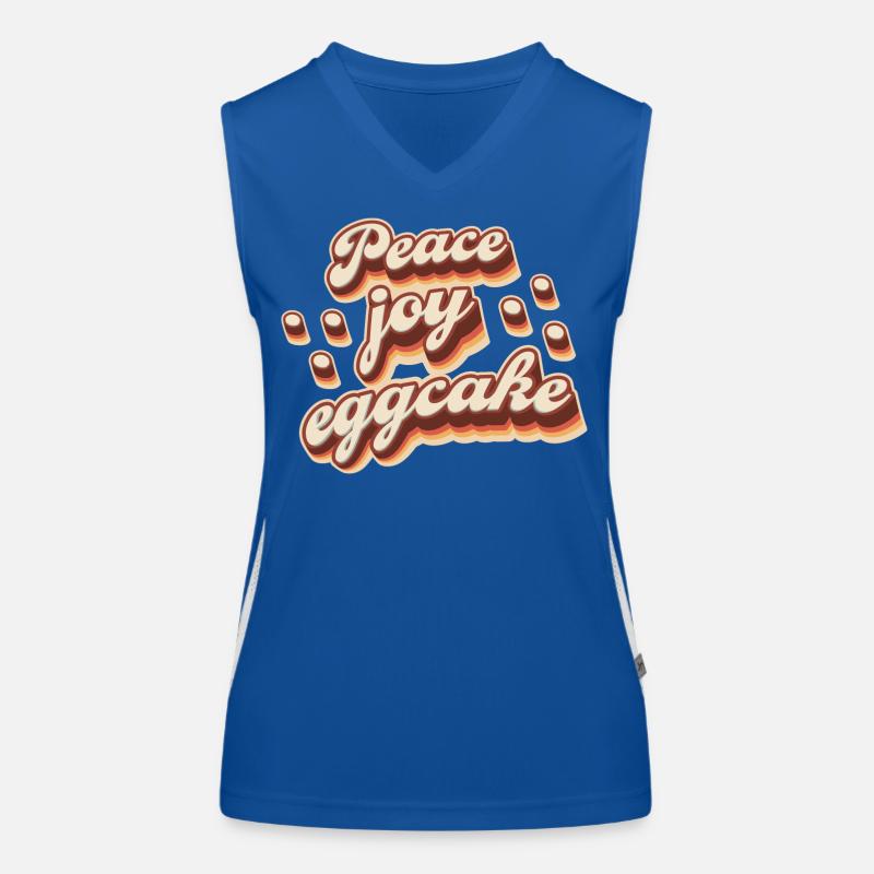 Peace Joy Eggcake Funktionelles Kontrast-Tank Top für Frauen