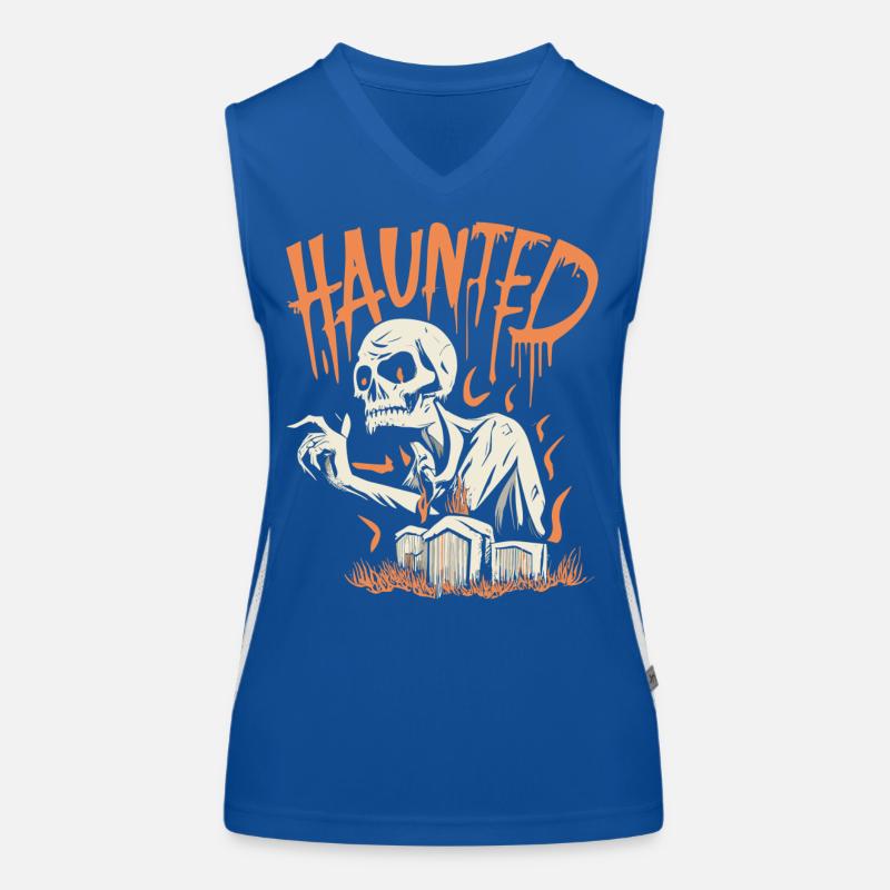 Haunted Skeleton Women's Functional Contrast Tank Top