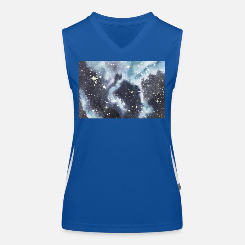 Galaxy Nebula Galaxie Nebel Nerd Astronomie space Funktionelles Kontrast-Tank Top für Frauen