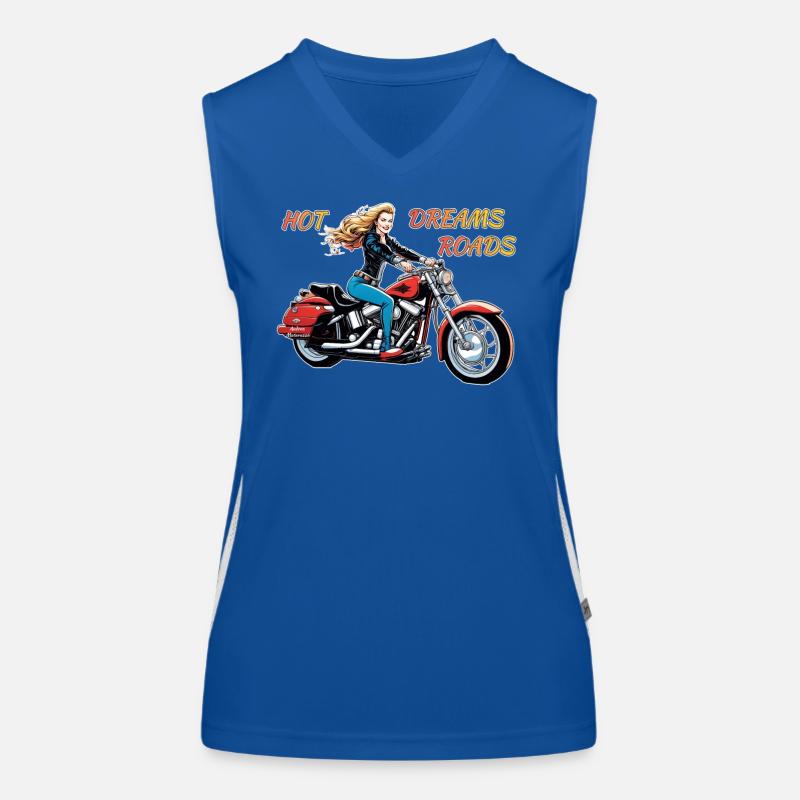 Mädchen Heiße Träume Straßen Funktionelles Kontrast-Tank Top für Frauen