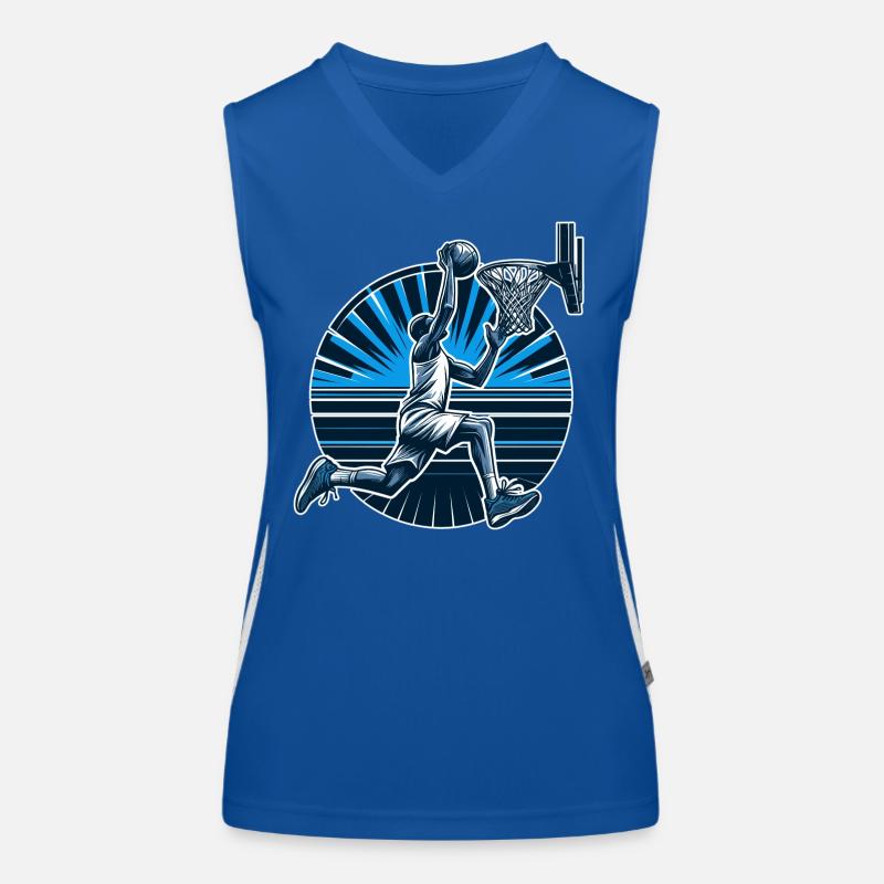 Basketball Dunking Gift Women's Functional Contrast Tank Top