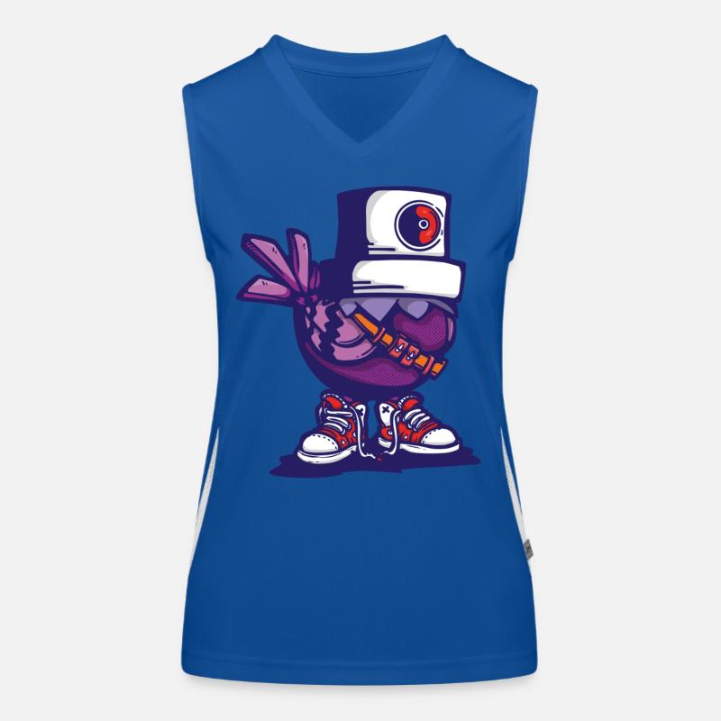 Vogel-Mütze Funktionelles Kontrast-Tank Top für Frauen