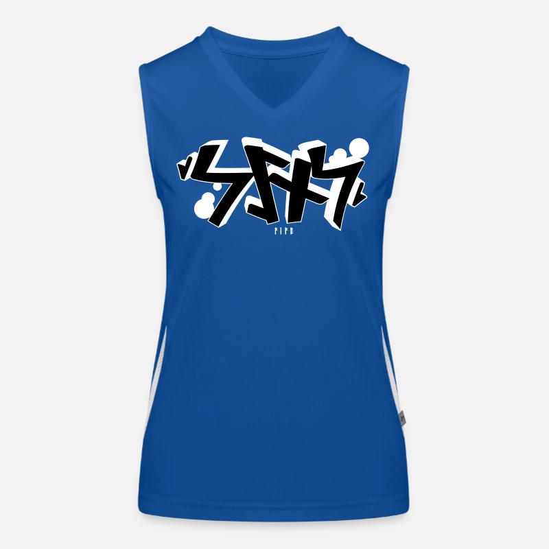 Sins rune graffiti Funktionelles Kontrast-Tank Top für Frauen