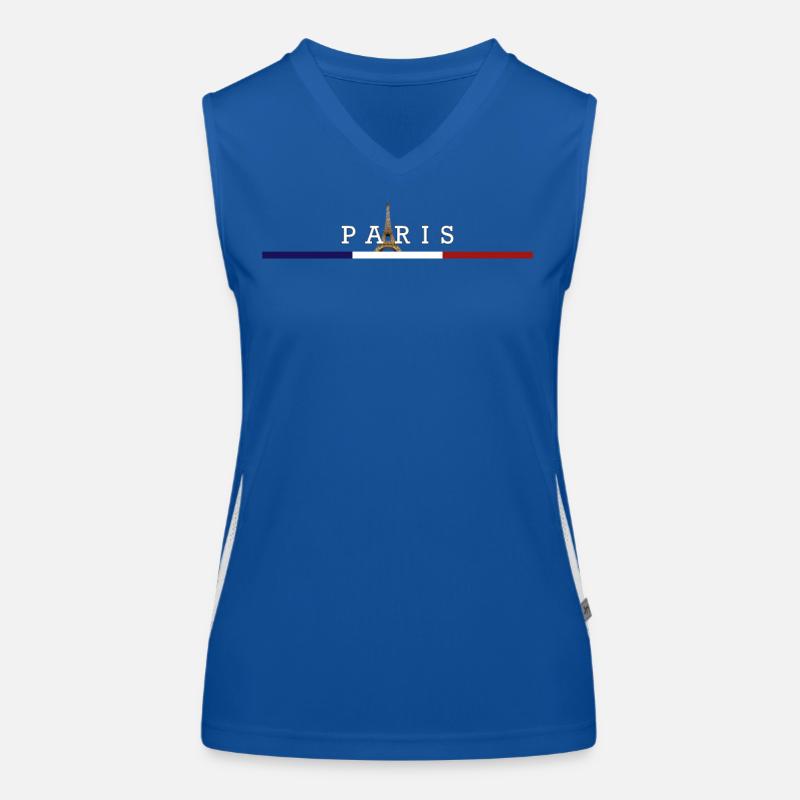 Eiffel Tower Parisian Elegance Wear Pride Women's Functional Contrast Tank Top