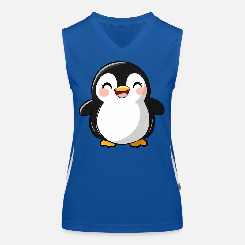 Mignon Adorable Pingouin - Conception de dessin animé charmant Débardeur respirant contrasté Femme