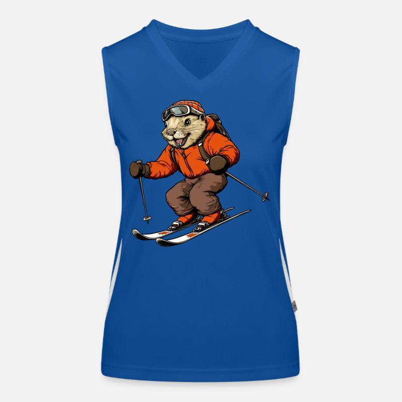 Ski Biber Funktionelles Kontrast-Tank Top für Frauen