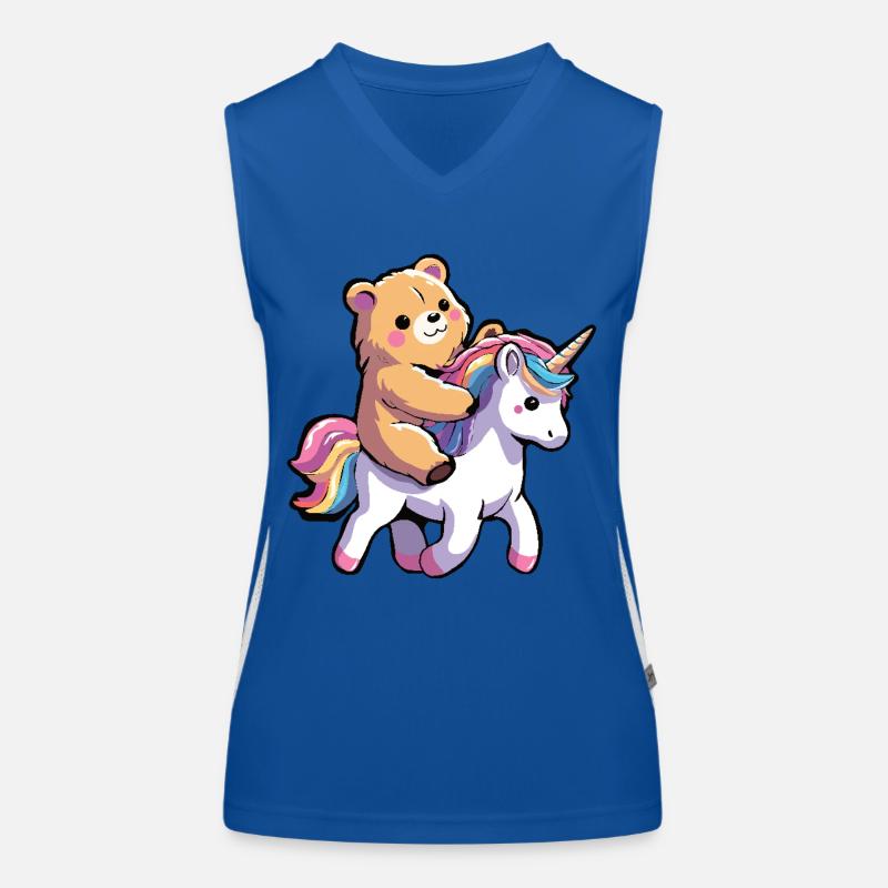Einhorn Funktionelles Kontrast-Tank Top für Frauen