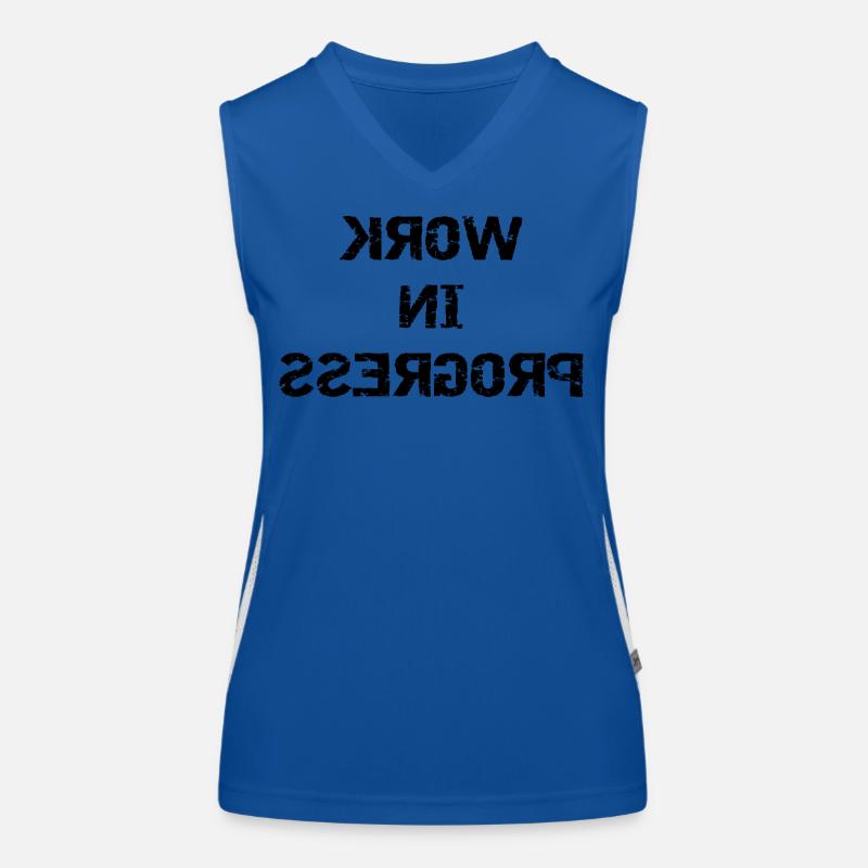 WORK IN PROGRESS - gespiegelt Funktionelles Kontrast-Tank Top für Frauen