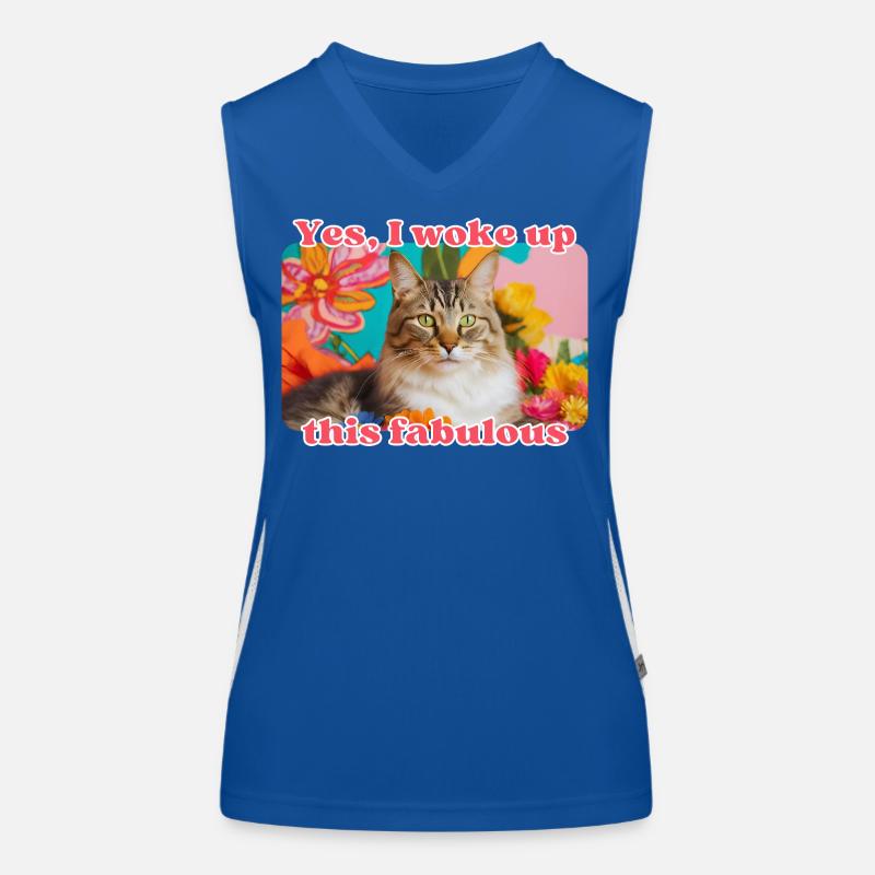 Chat fabuleux Débardeur respirant contrasté Femme