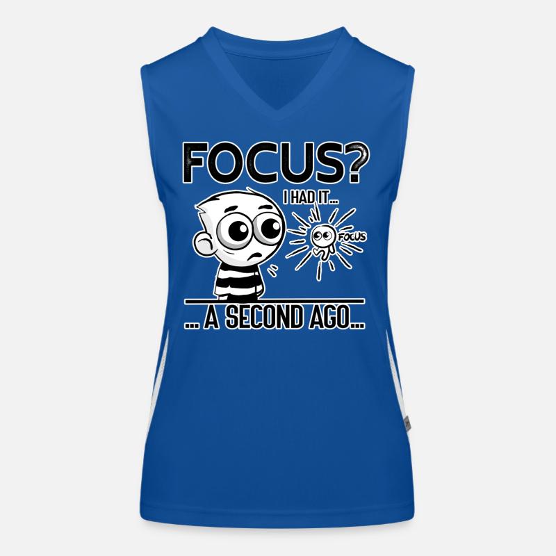 Focus? I Had It – ADHD Focus Humor Women's Functional Contrast Tank Top