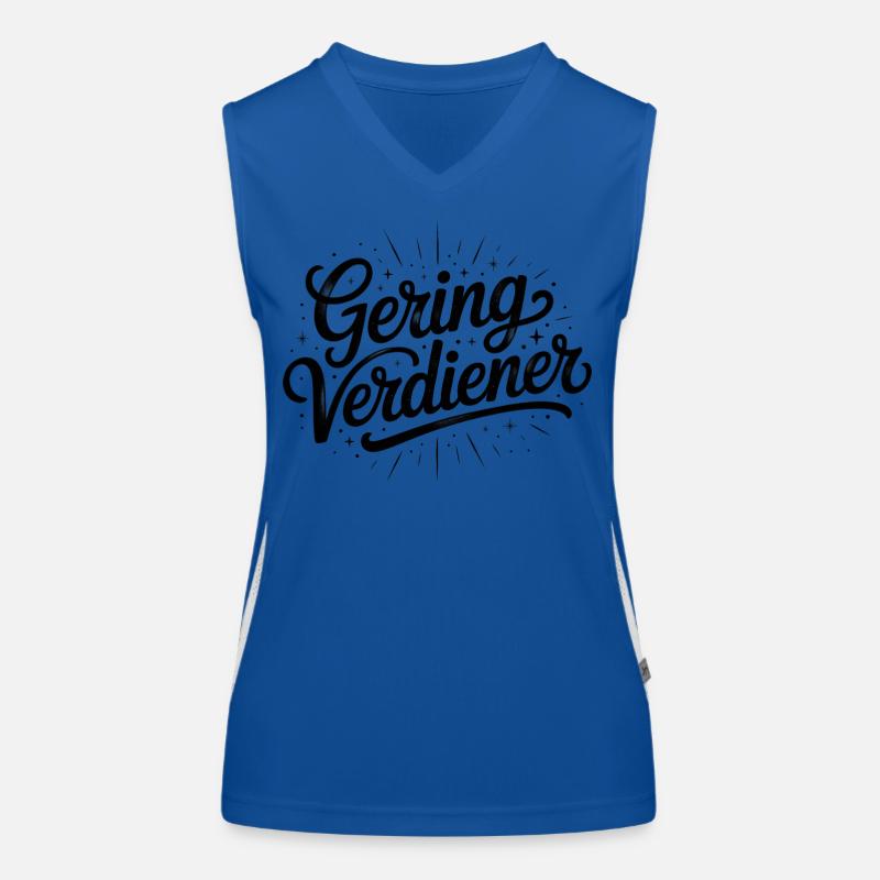 Geringverdiener - FDP Meme Spruch Funktionelles Kontrast-Tank Top für Frauen