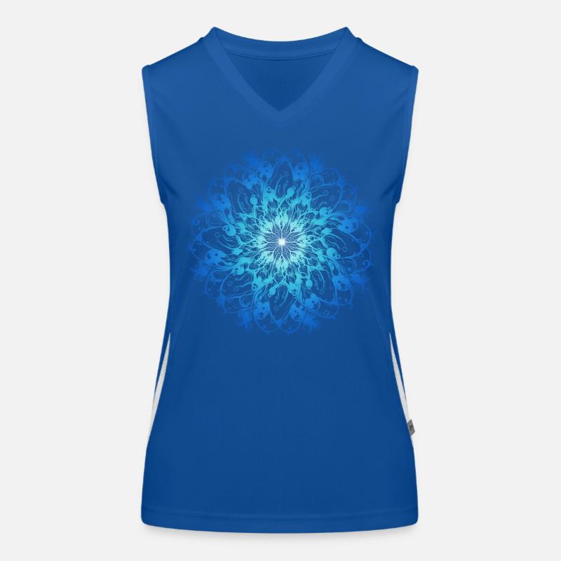 Ocean Mandala Women's Functional Contrast Tank Top