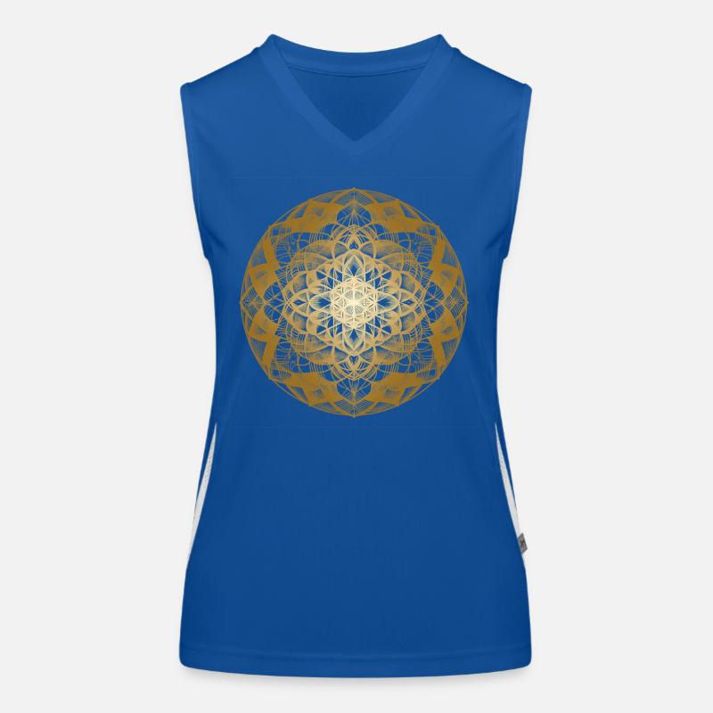 Sacred Geometry Mandala Women's Functional Contrast Tank Top