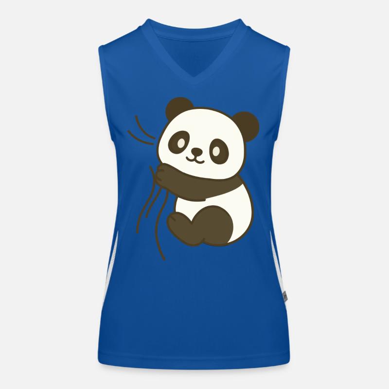 Panda Cuddly Women's Functional Contrast Tank Top