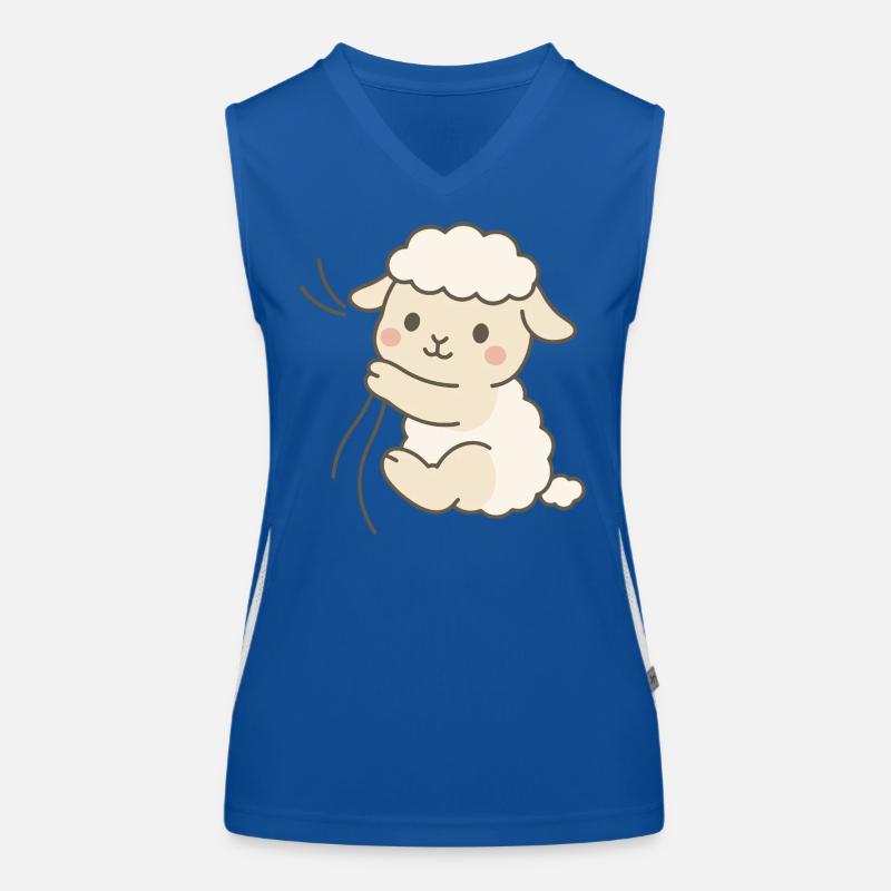 Cuddle Lamb Love Funktionelles Kontrast-Tank Top für Frauen