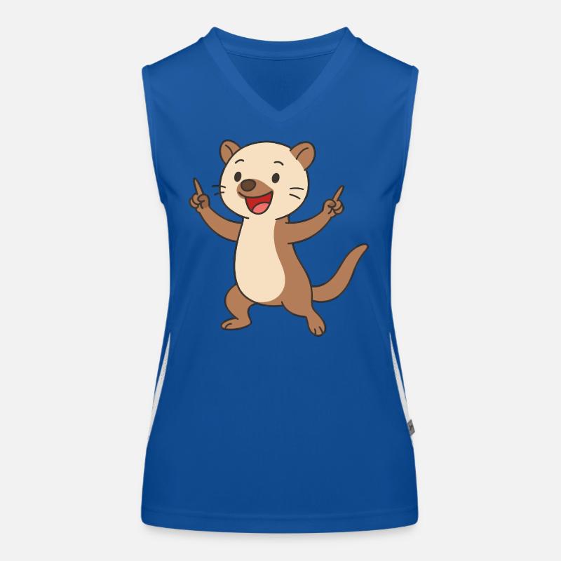 Dancing marten dwarf Women's Functional Contrast Tank Top