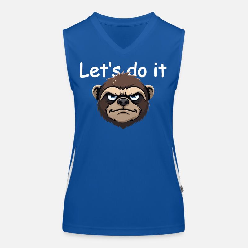 Sloth - let's do it Women's Functional Contrast Tank Top