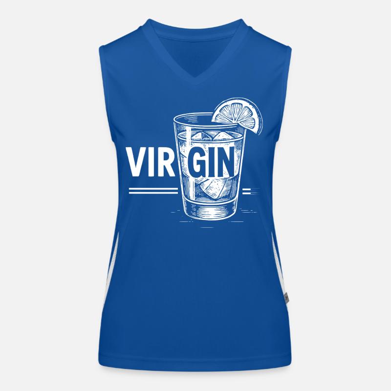 Virgin : Idée cadeau parfaite pour les inexpérimentés ! Débardeur respirant contrasté Femme