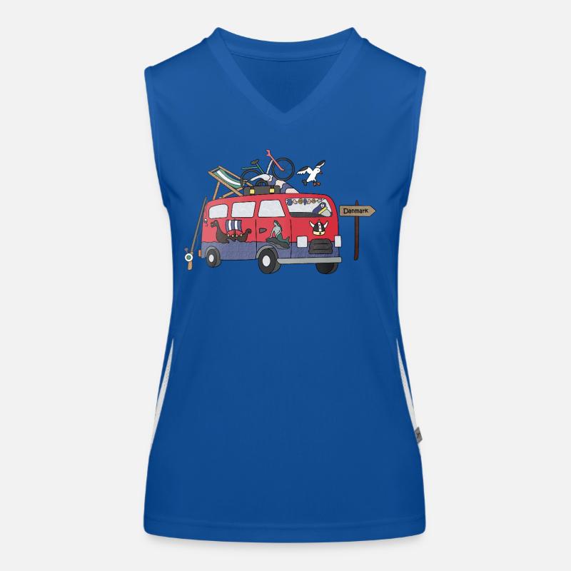 Camping-car Hygge Danemark Débardeur respirant contrasté Femme