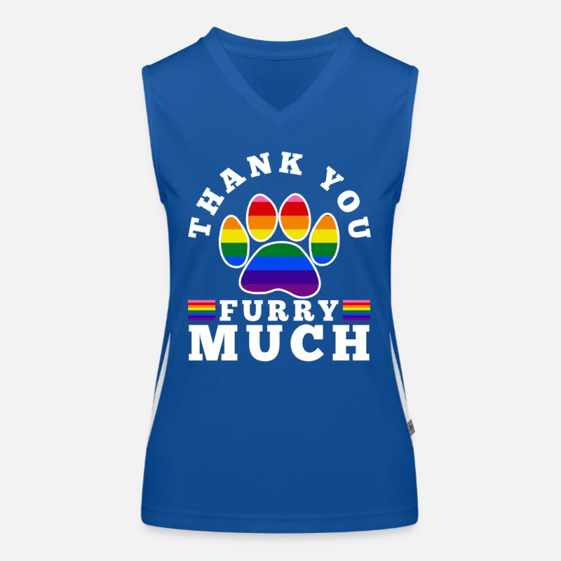 Merci beaucoup furry Débardeur respirant contrasté Femme