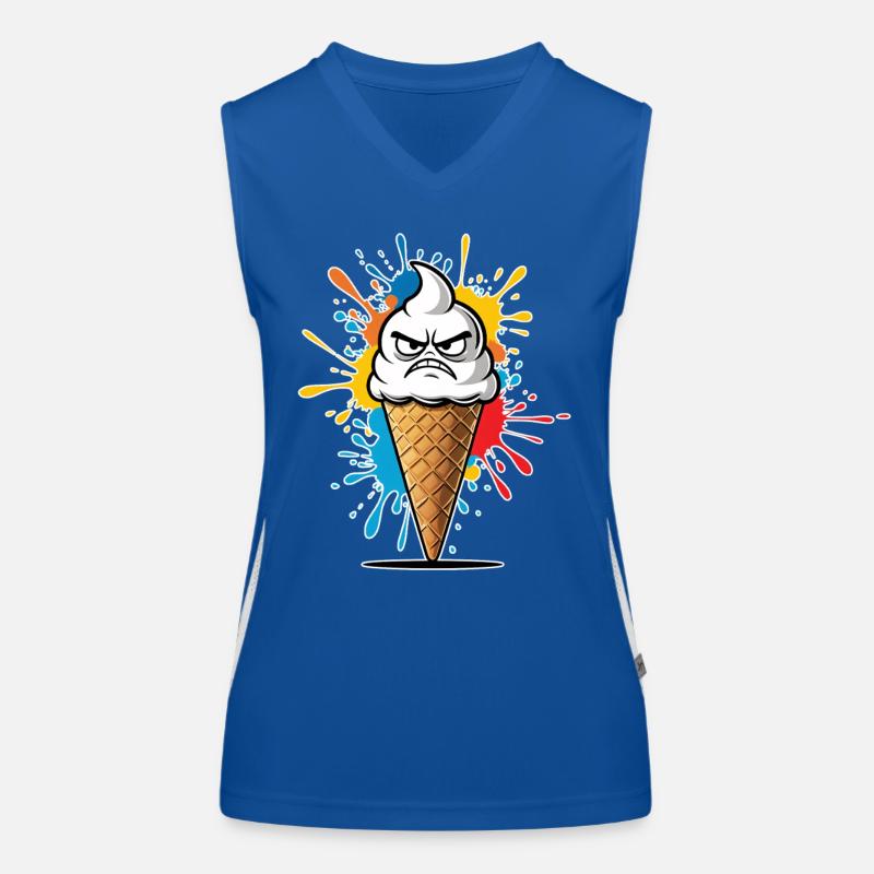 Motif expressif de glacier Débardeur respirant contrasté Femme