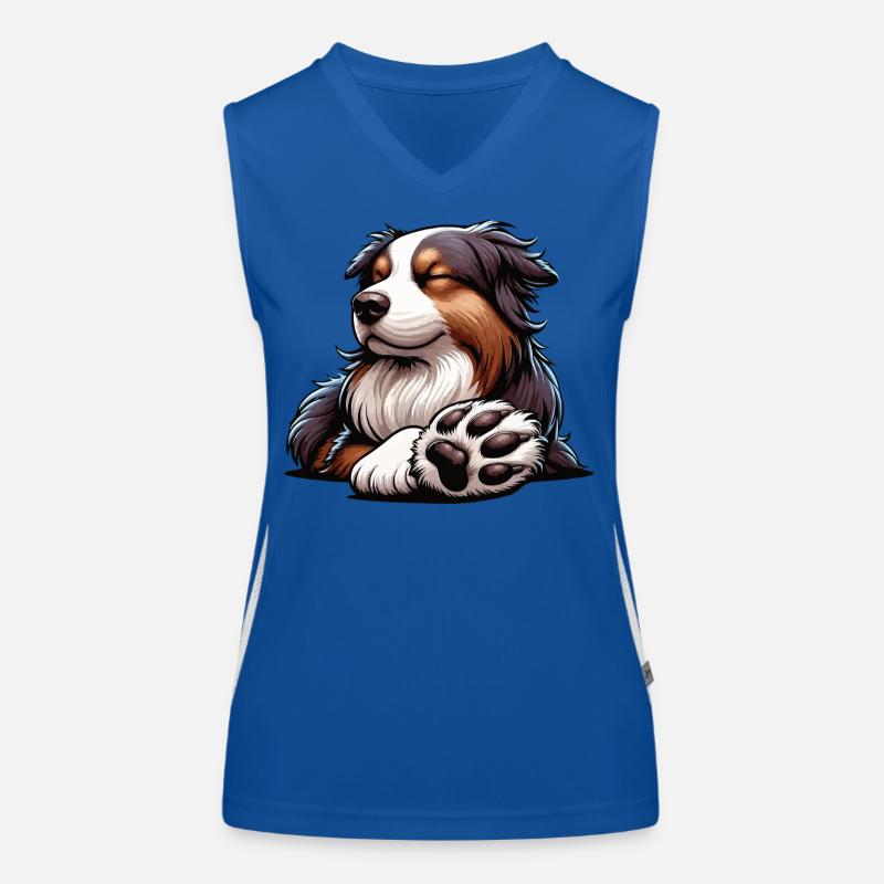 Australian Shepherd Aussie Aussiebesitzer Aussies Funktionelles Kontrast-Tank Top für Frauen
