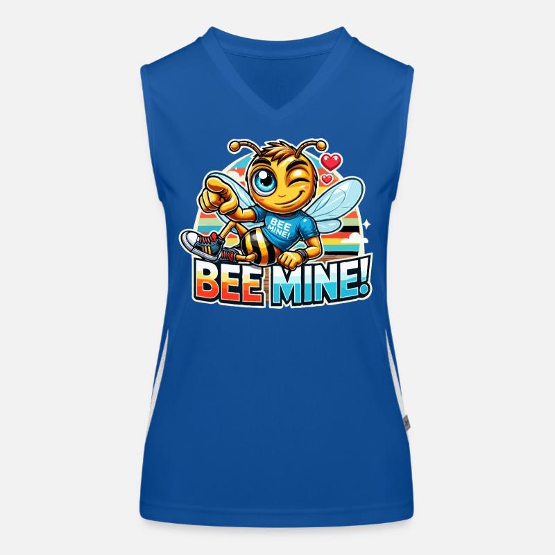 Bee Mine for men Women's Functional Contrast Tank Top