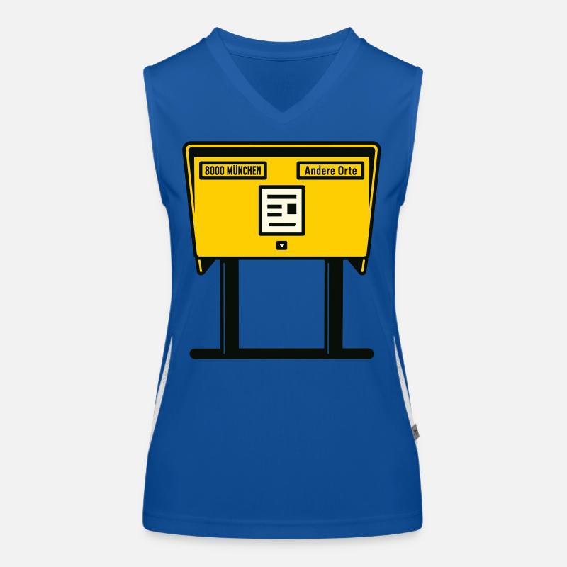 Boîte aux lettres jaune Munich Débardeur respirant contrasté Femme