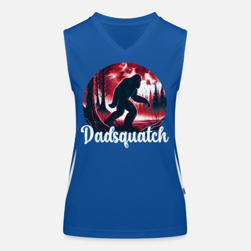 DadSquatch Forest Legend - Women's Functional Contrast Tank Top - royal/white