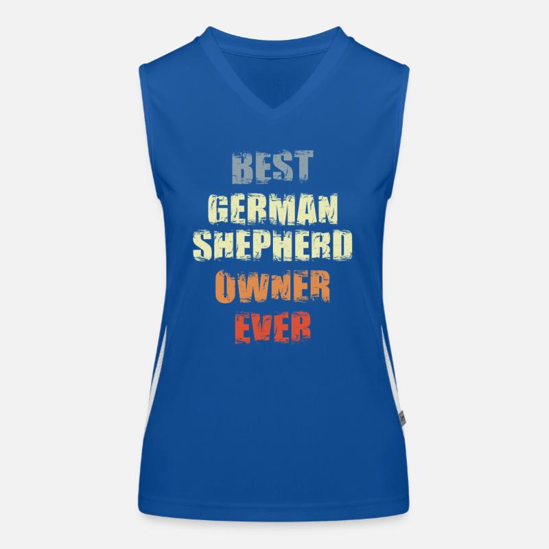 Bester Schäferhund Besitzer aller Zeiten Funktionelles Kontrast-Tank Top für Frauen