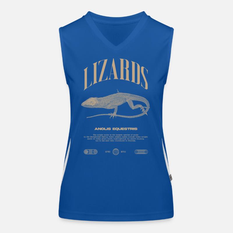 Cuban Knight Anole Reptile Keeper Lizard Women's Functional Contrast Tank Top