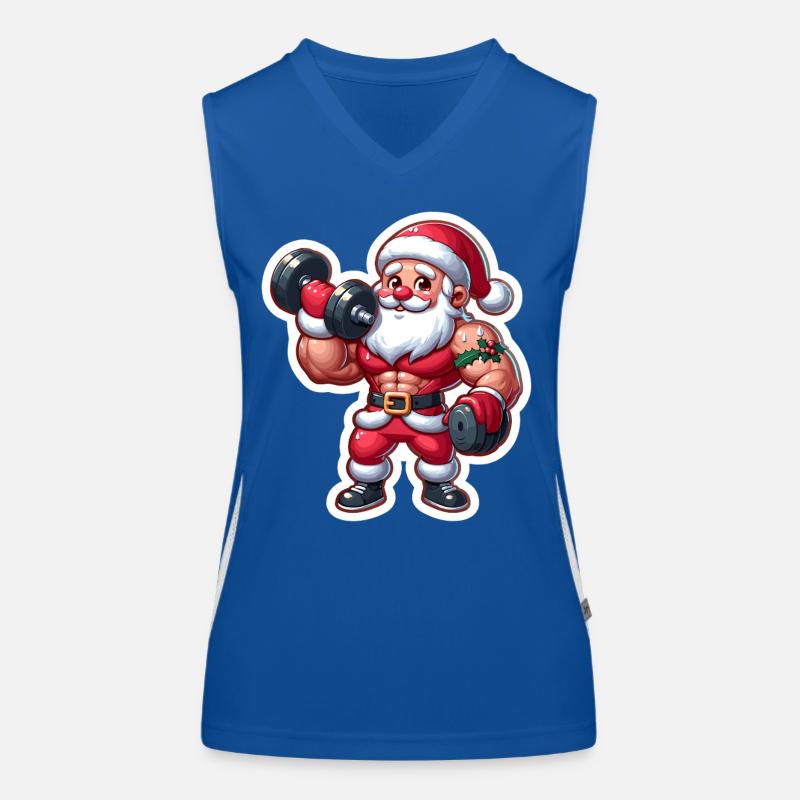 Muskel Santa Krafttraining Funktionelles Kontrast-Tank Top für Frauen
