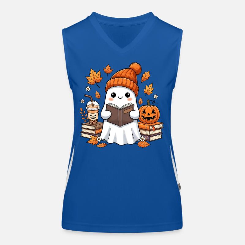 Herbstlese Geist mit Kürbis Funktionelles Kontrast-Tank Top für Frauen
