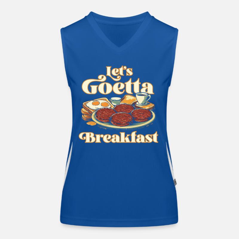 Saucisse de Goetta Let’s Goetta Breakfast Débardeur respirant contrasté Femme