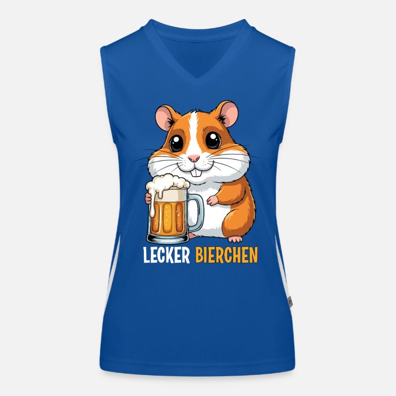 Lecker Bierchen Funktionelles Kontrast-Tank Top für Frauen