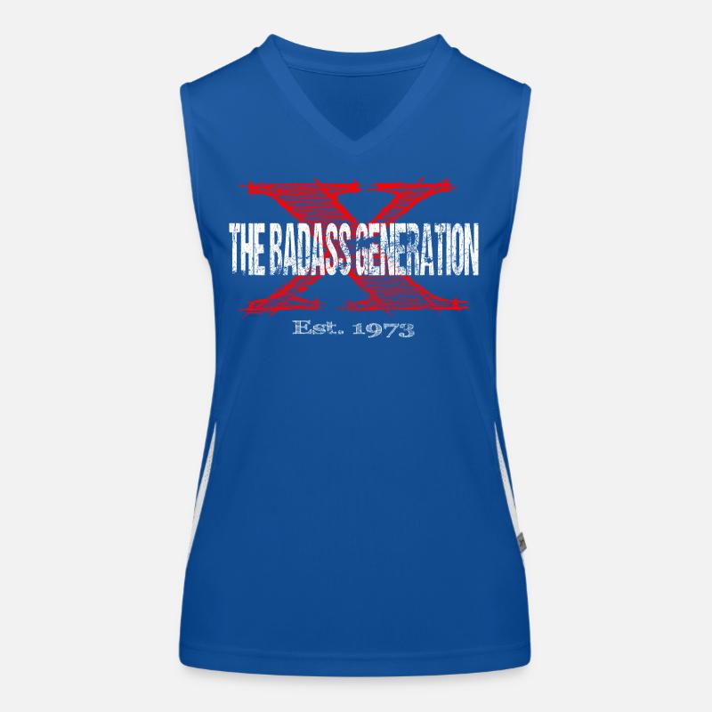 Generation X 1973  Retro Funktionelles Kontrast-Tank Top für Frauen