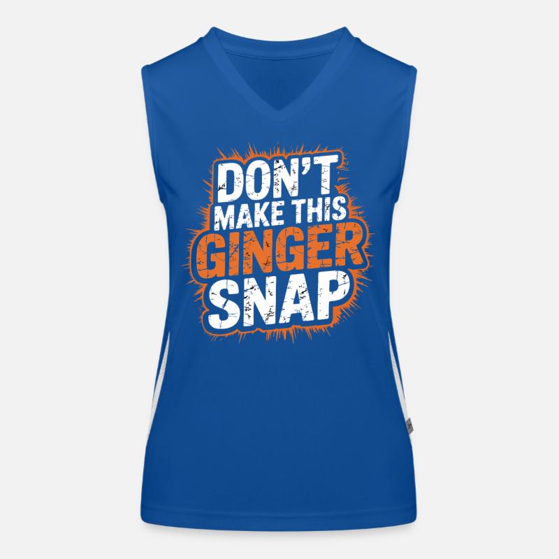 Ne faites pas craquer ce gingembre Débardeur respirant contrasté Femme