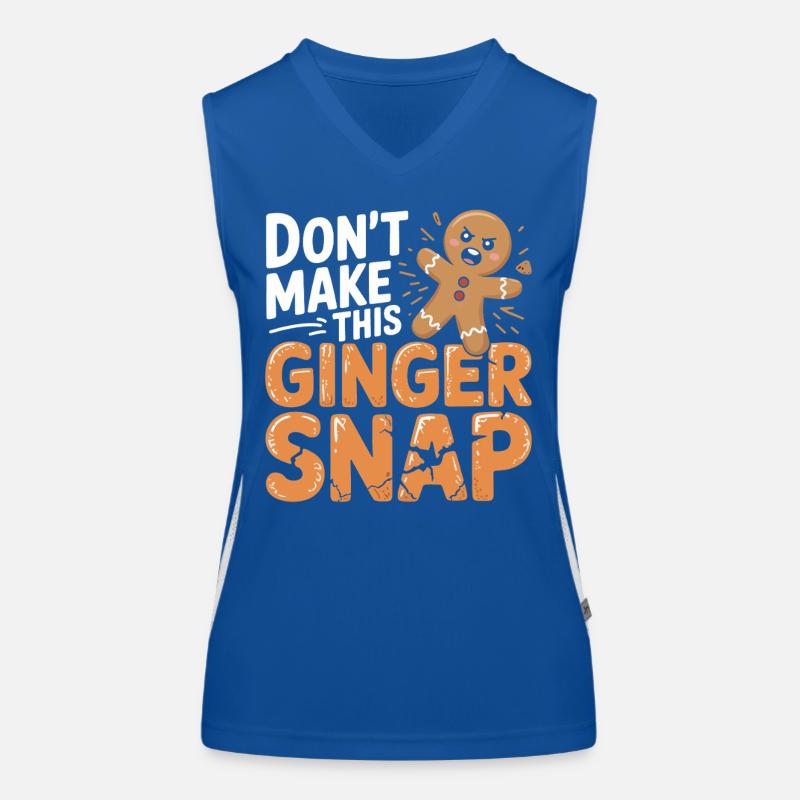 Don't Make This Ginger Snap Funktionelles Kontrast-Tank Top für Frauen