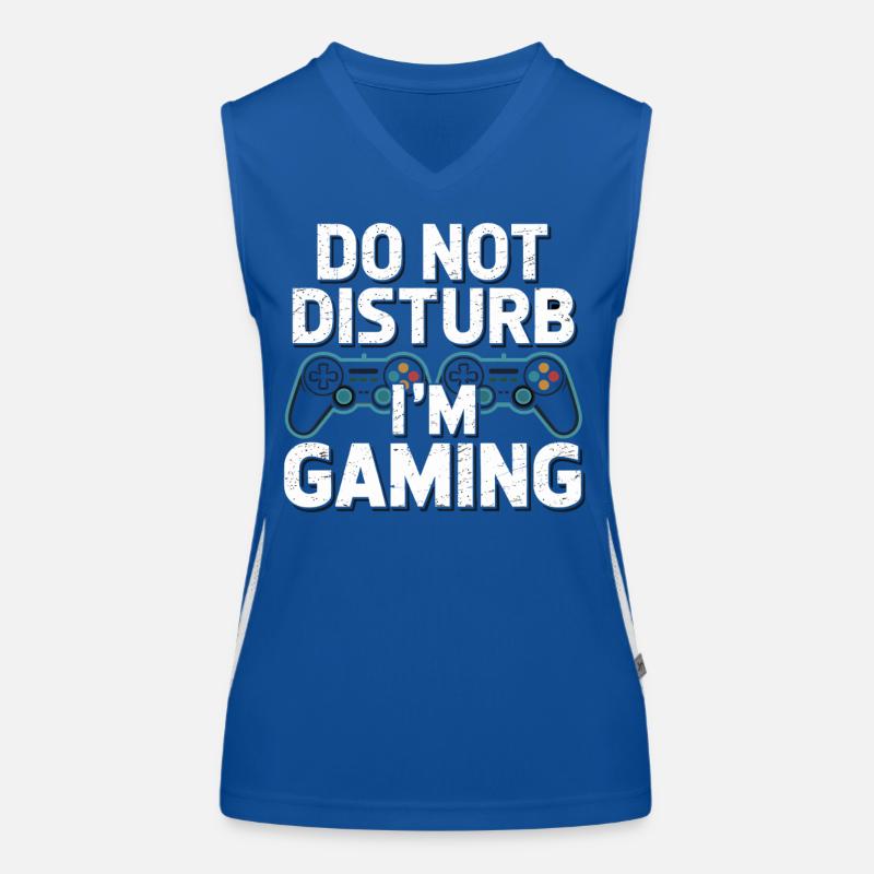 Ne pas déranger Je joue Débardeur respirant contrasté Femme