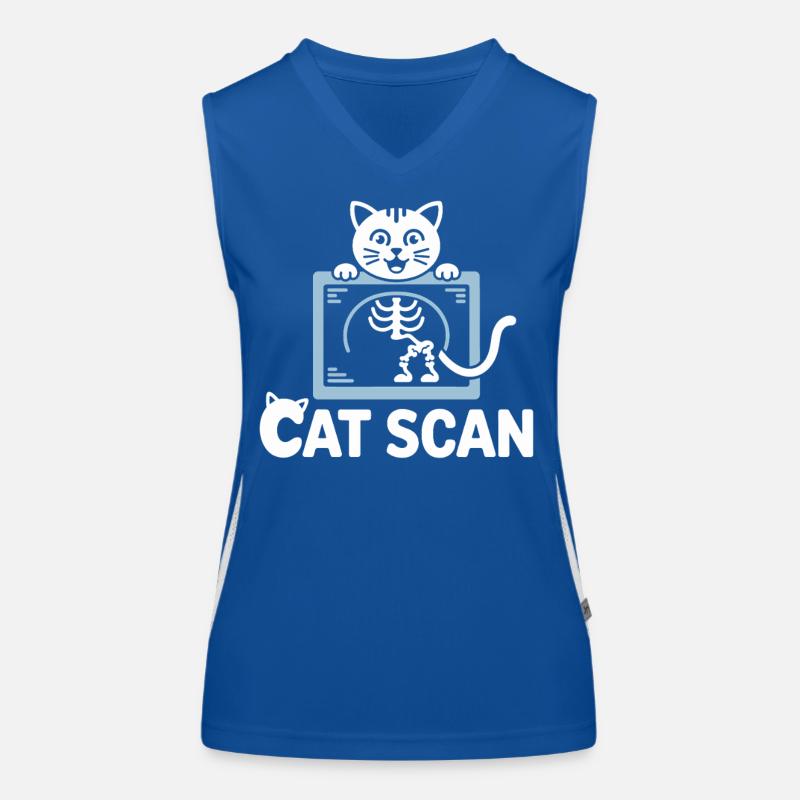 Cat Scan Graphique à rayons X pour chat Débardeur respirant contrasté Femme