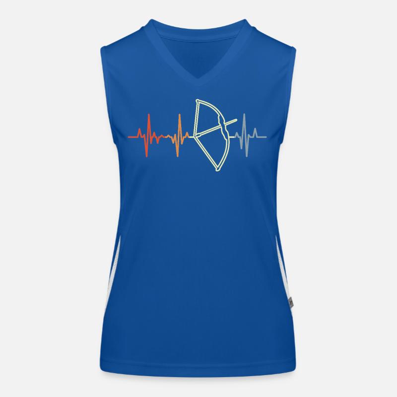 Bogenjagd Pulsschlag Funktionelles Kontrast-Tank Top für Frauen