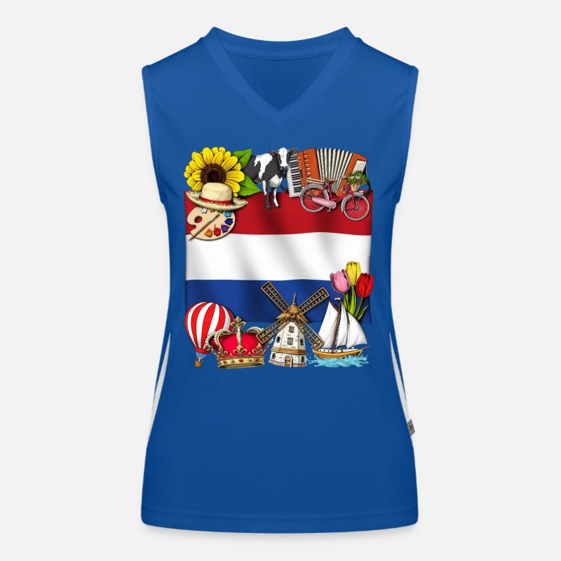 Pays-Bas Débardeur respirant contrasté Femme