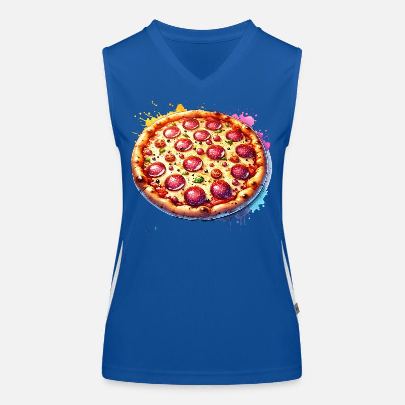 Pizza Débardeur respirant contrasté Femme
