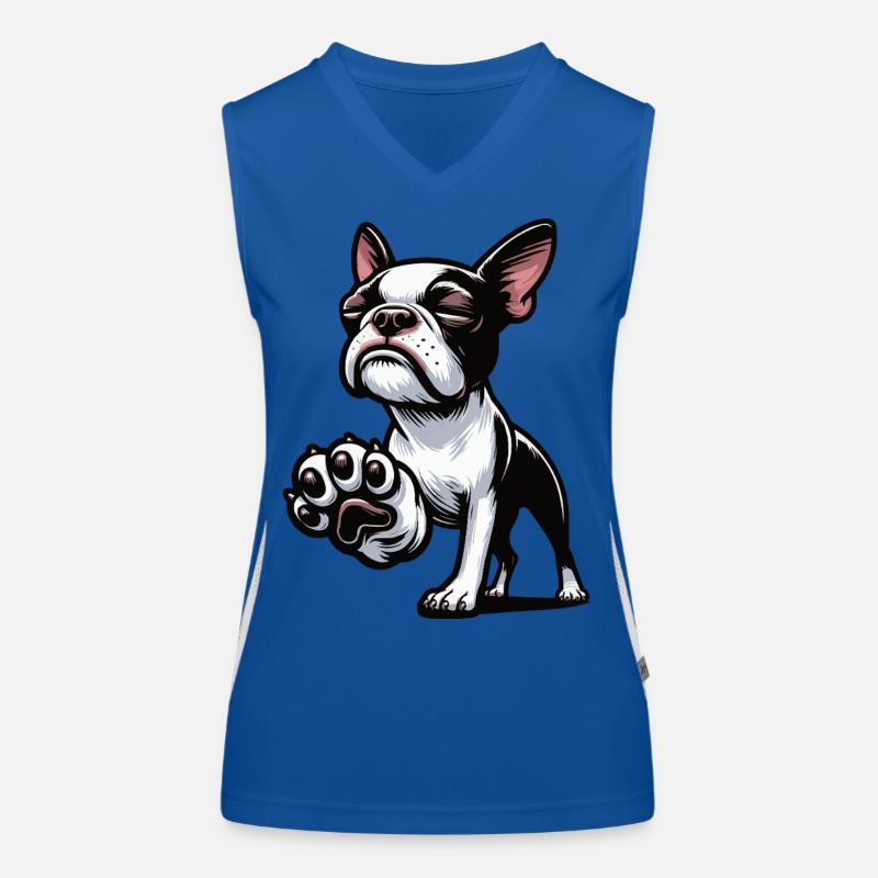 Boston Terrier Propriétaire du Boston Terrier Bosti Débardeur respirant contrasté Femme