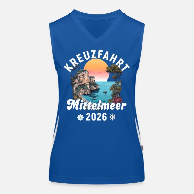 Croisière Méditerranée 2026 Débardeur respirant contrasté Femme